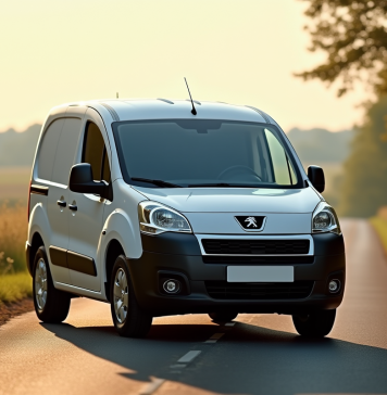 Voiture Peugeot Partner Tepee en campagne ensoleillee