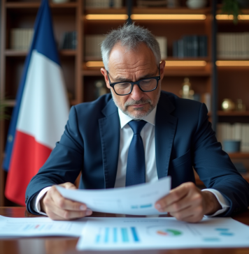 Contrôle de la masse monétaire : Comment et qui le fait en France ? Economiste en costume regardant des rapports financiers français